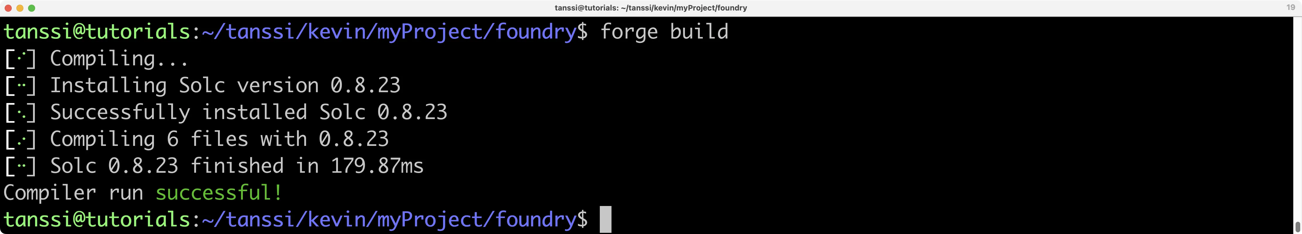 Foundry Contract Compile